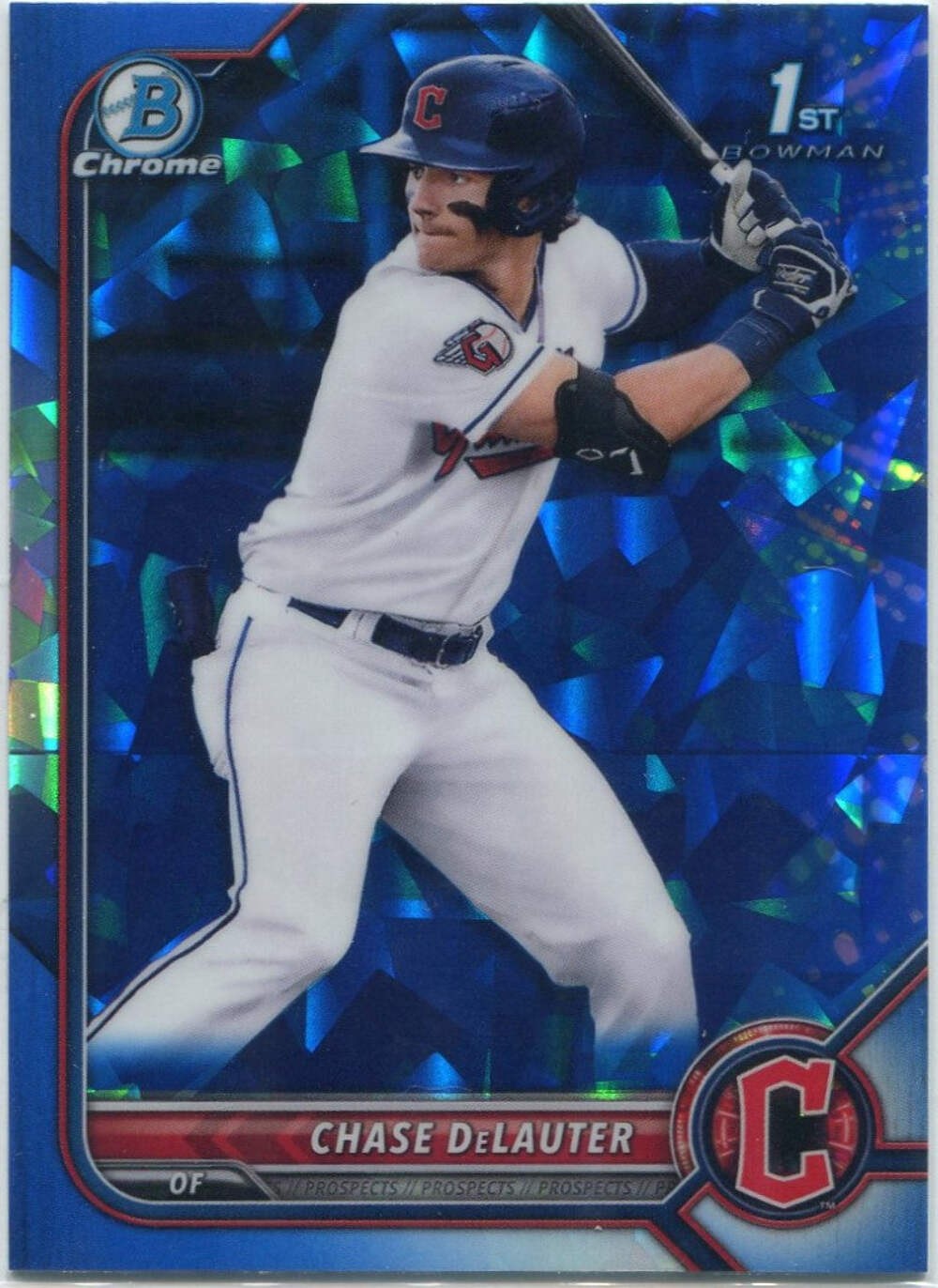 Chase DeLautier 2024 Bowman Draft Chrome Sapphire RC #BDC-49