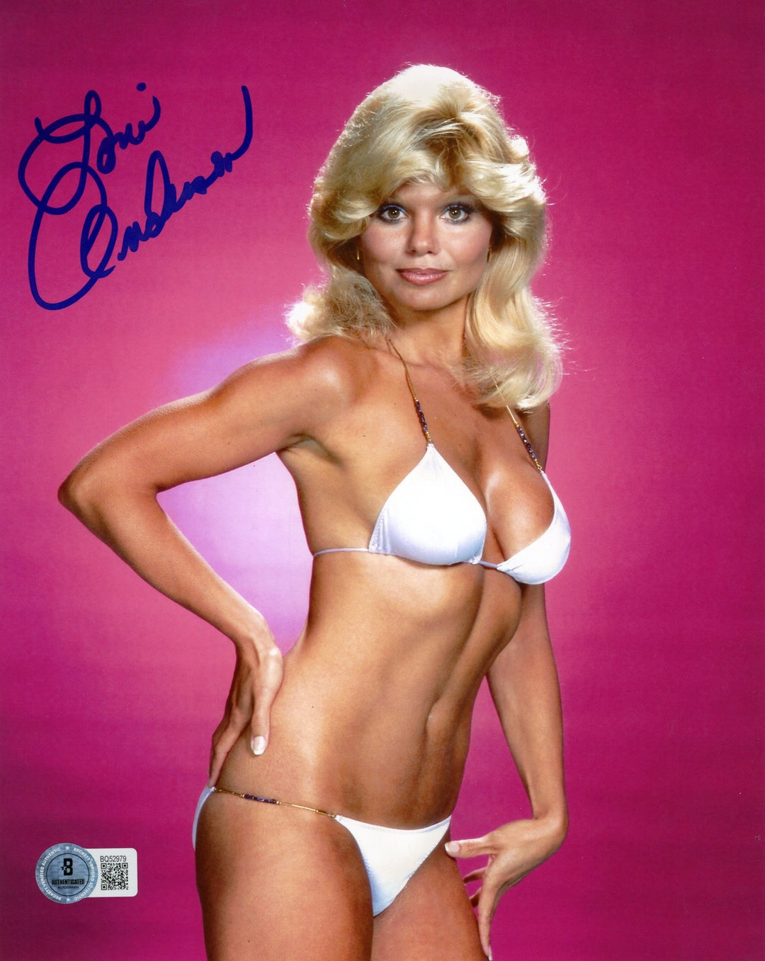 Loni Anderson Autographed/Signed WKRP in Cincinnati 8x10 Photo Beckett 57350