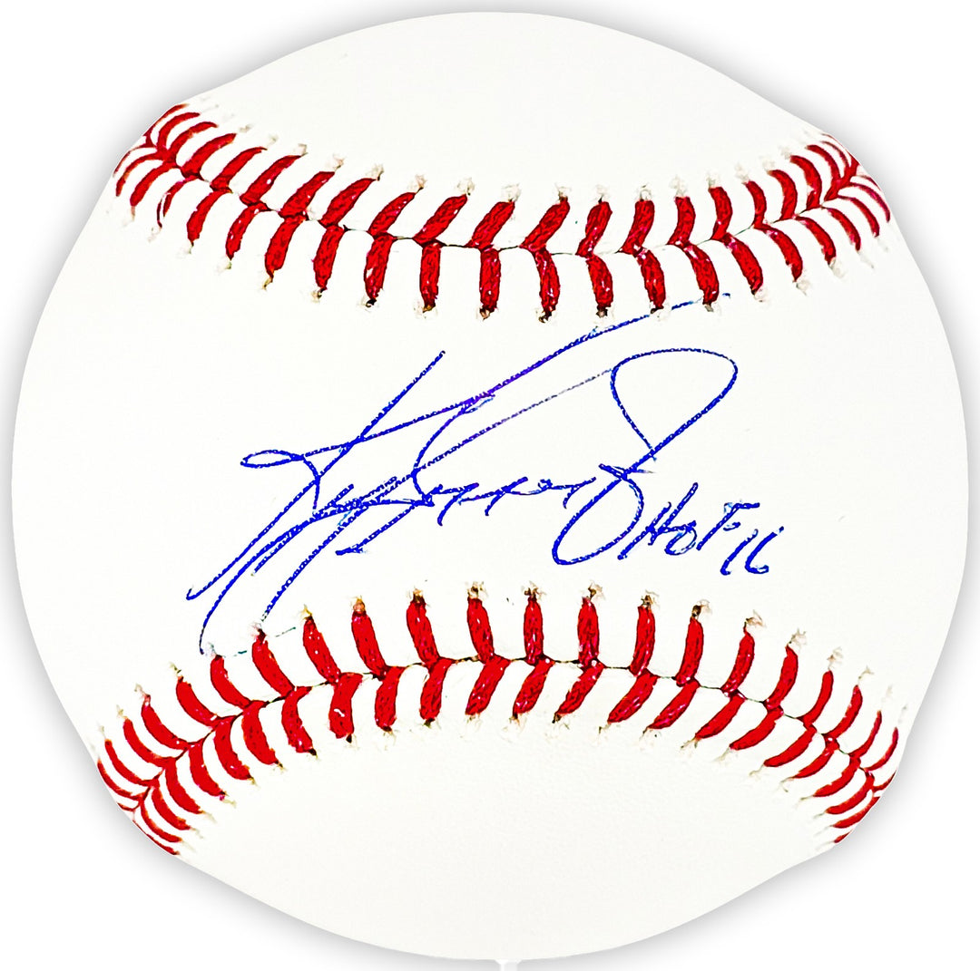 Ken Griffey Jr. Signed Official MLB Baseball Mariners "HOF 16" Beckett Witness