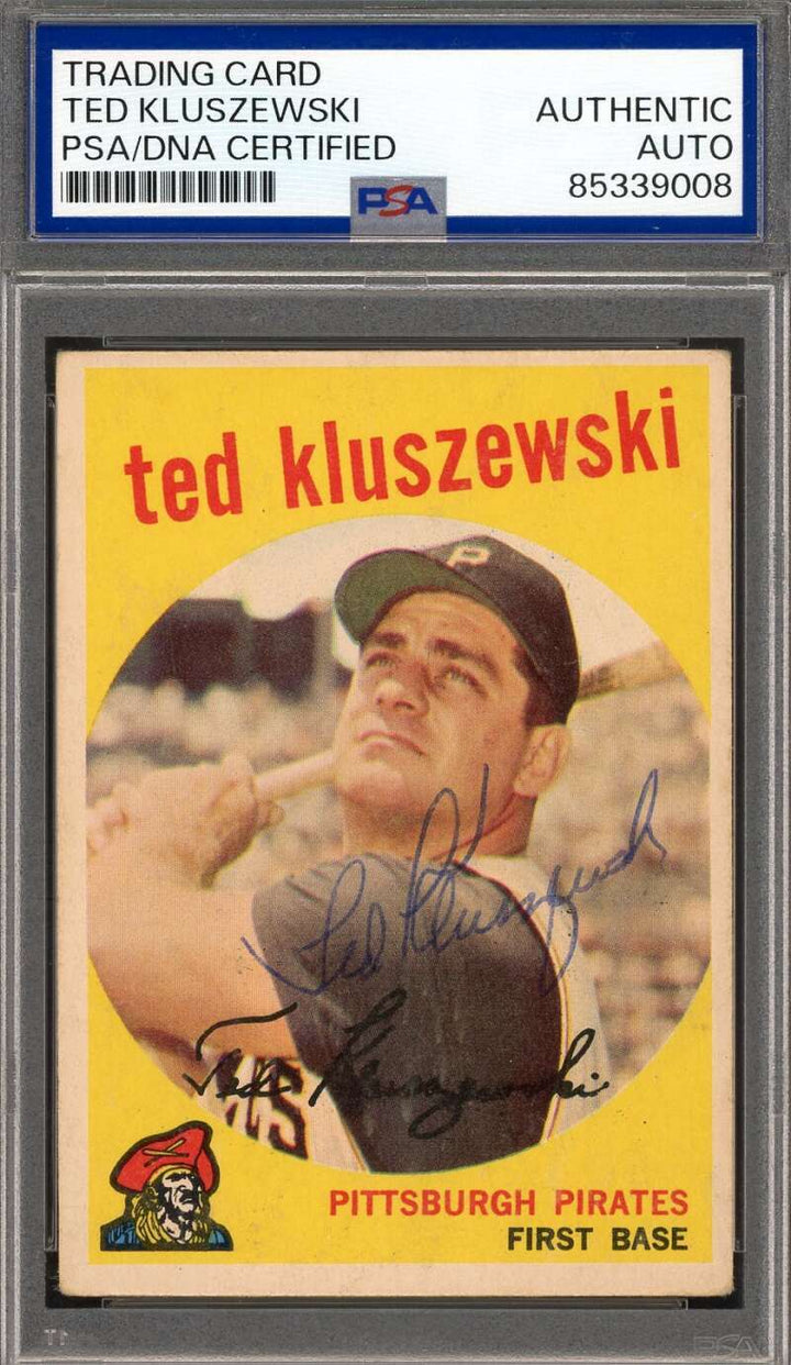 Ted Kluszewski PSA DNA Vintage Signed 1959 Topps Autograph