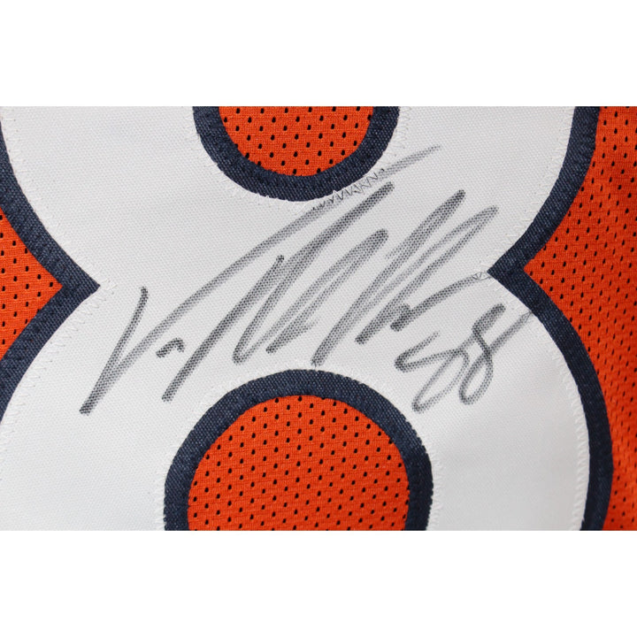 Von Miller Autographed Pro Style Size XL Orange Jersey Beckett Witness 54730