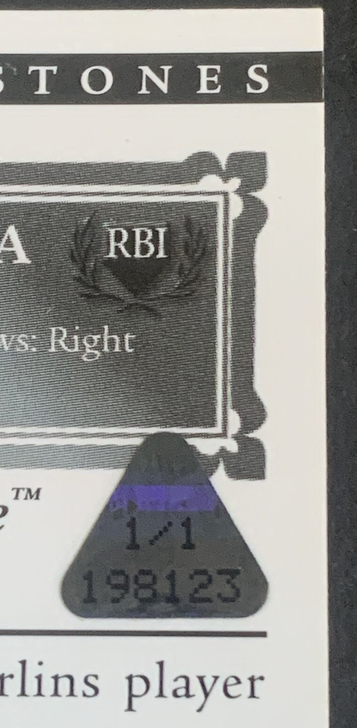2006 Topps Moments & Milestones Printing Plate Magenta 1/1 Miguel Cabrera #110