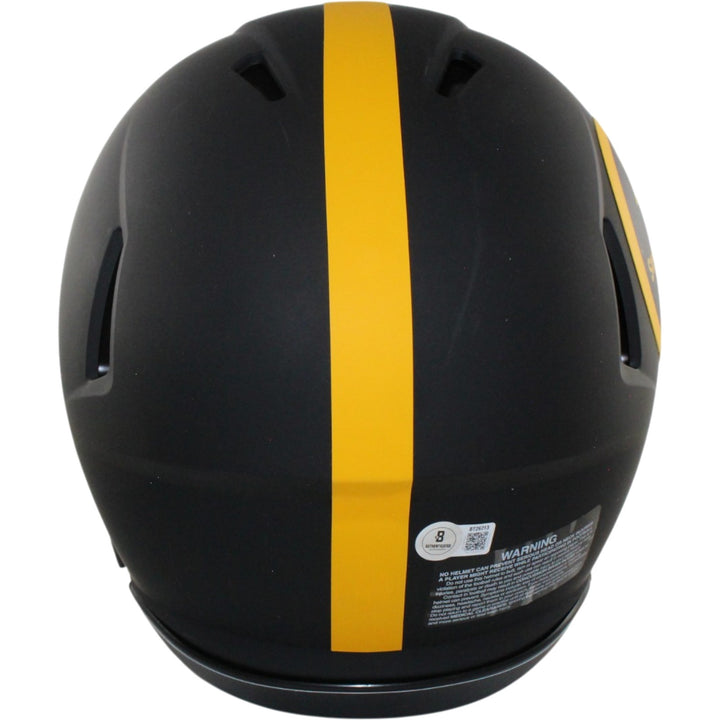 Troy Polamalu Signed Pittsburgh Steelers Authentic Eclipse Helmet Beckett 56208