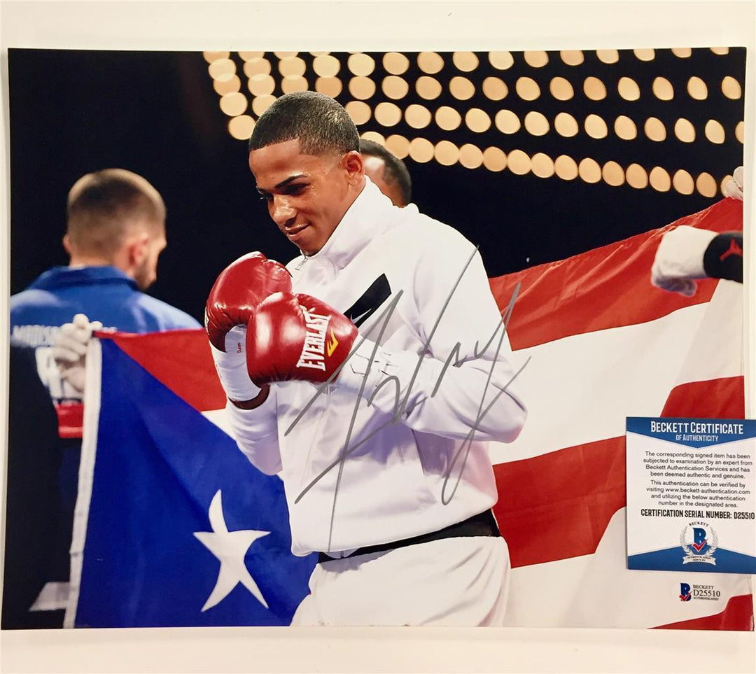Boxer Fighter FELIX VERDEJO Autograph Signed 11x14 Photo ~ Beckett BAS COA