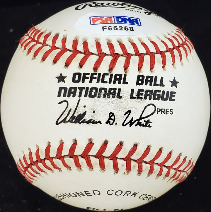 Bill Jurges Signed Official NL Baseball Chicago Cubs, New York Giants PSA/DNA