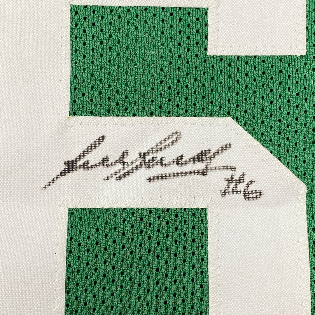 Signed Bill Russell Boston Green Jersey Hollywood Collectibles COA