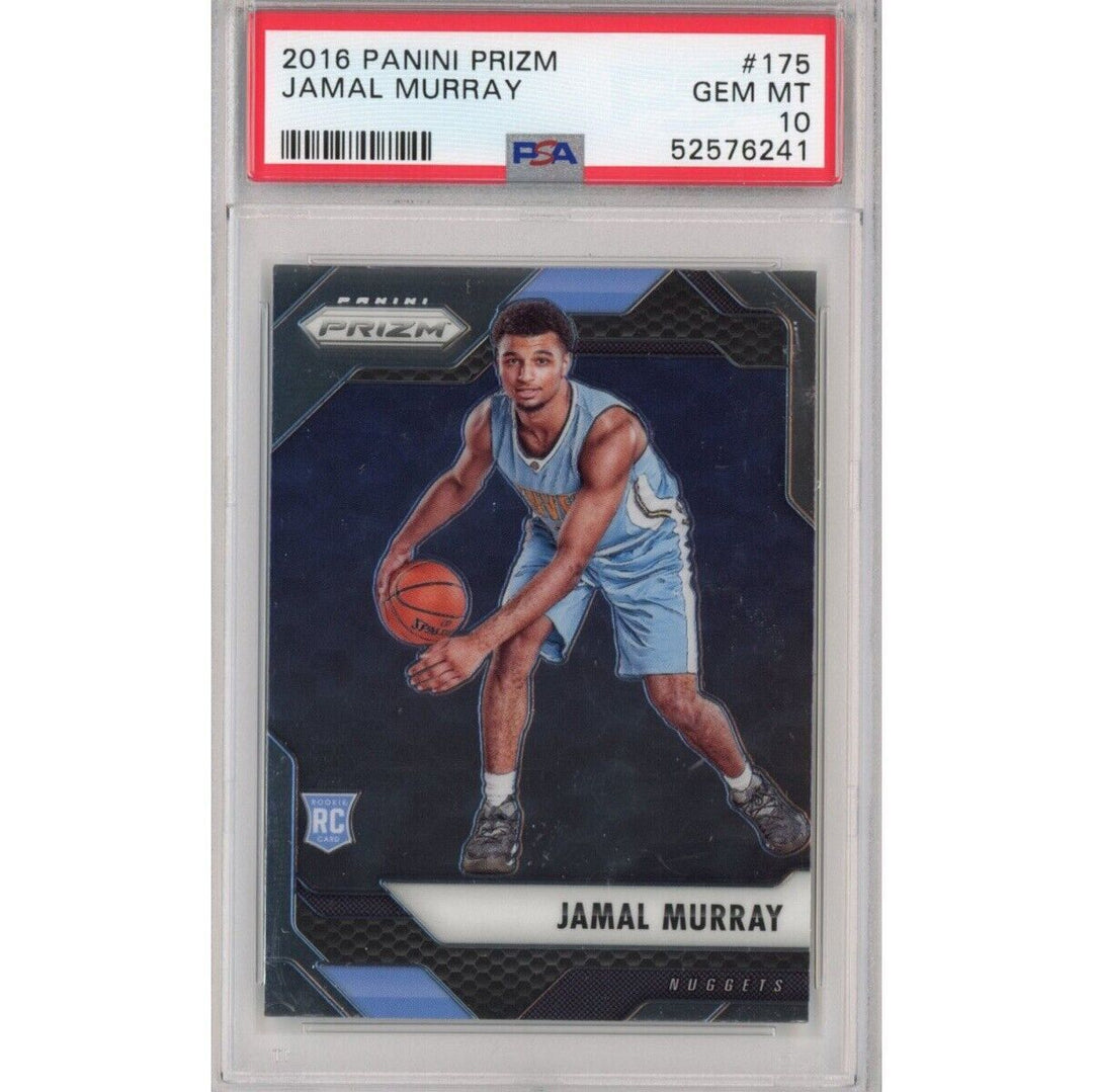 Graded 2016-17 Panini Prizm JAMAL MURRAY #175 Rookie RC Basketball Card PSA 10