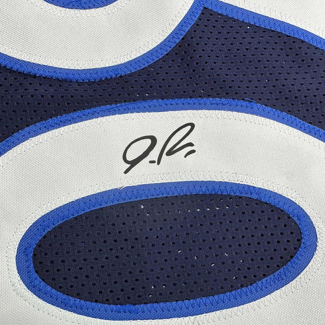 Framed Facsimile Autographed Julius Randle 35x39 Minnesota Blue Reprint Jersey