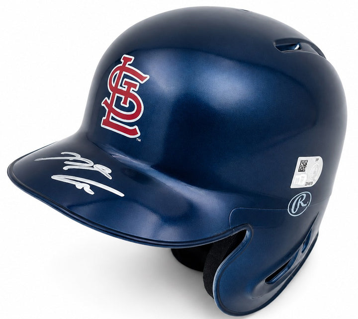 Nolan Arenado Signed St. Louis Cardinals Chrome Blue Mini Helmet Fanatics & MLB