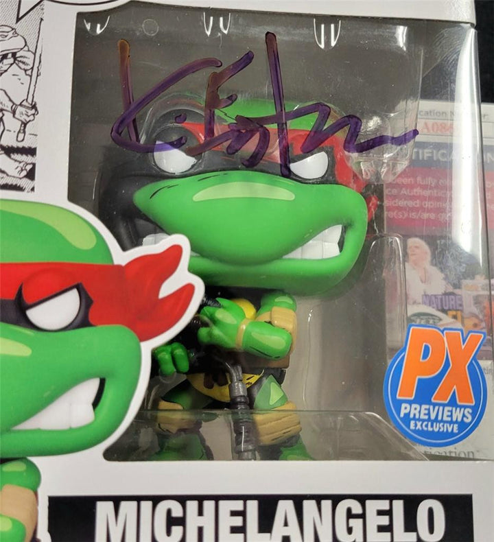 Kevin Eastman signed Michelangelo TMNT Ninja Turtles Funko Pop! 34 autograph JSA