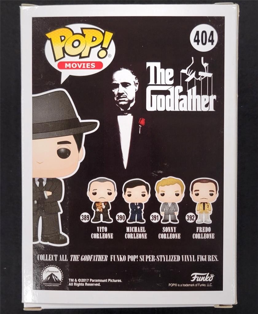 Al Pacino signed Godfather Michael Corleone Funko Pop 404 autograph Beckett BAS