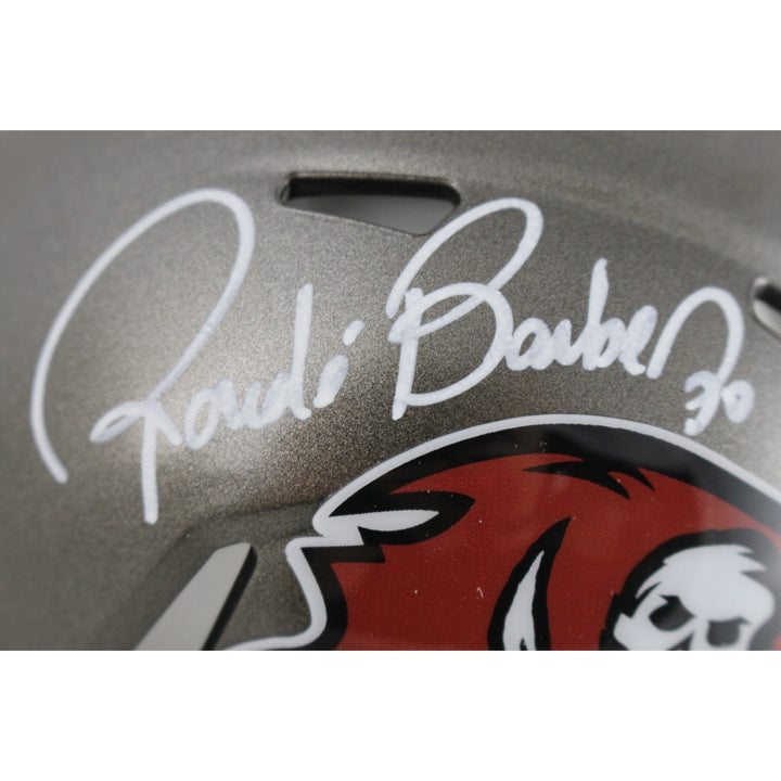 Ronde Barber Autographed Tampa Bay Buccaneers TB 97-13 Mini Helmet Beckett 49229
