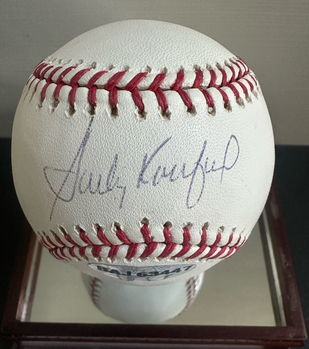 Sandy Koufax Signed Official Mlb Baseball Hof Auto Upper Deck Uda Coa W/ Case