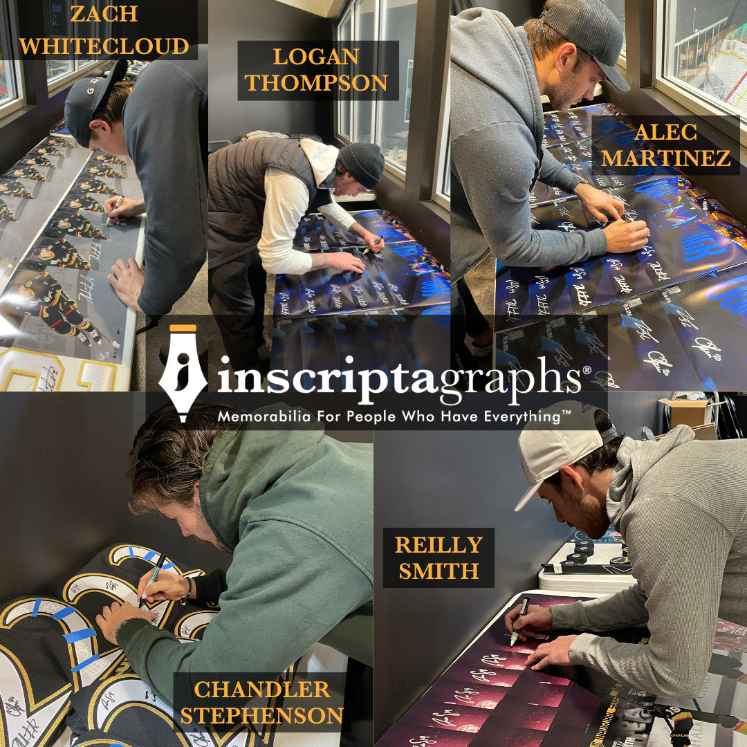 Chandler Stephenson Vegas Golden Knights 12/9/22 Glow Signed 11x17 Poster Photo