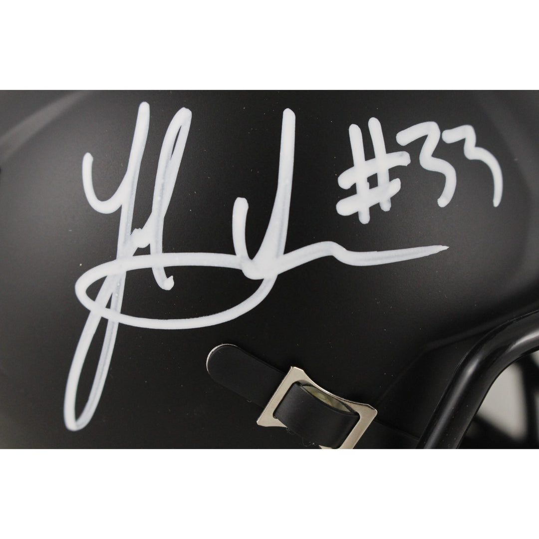 Jack Sawyer Autographed Ohio State Buckeyes Black Mini Helmet Beckett 49617