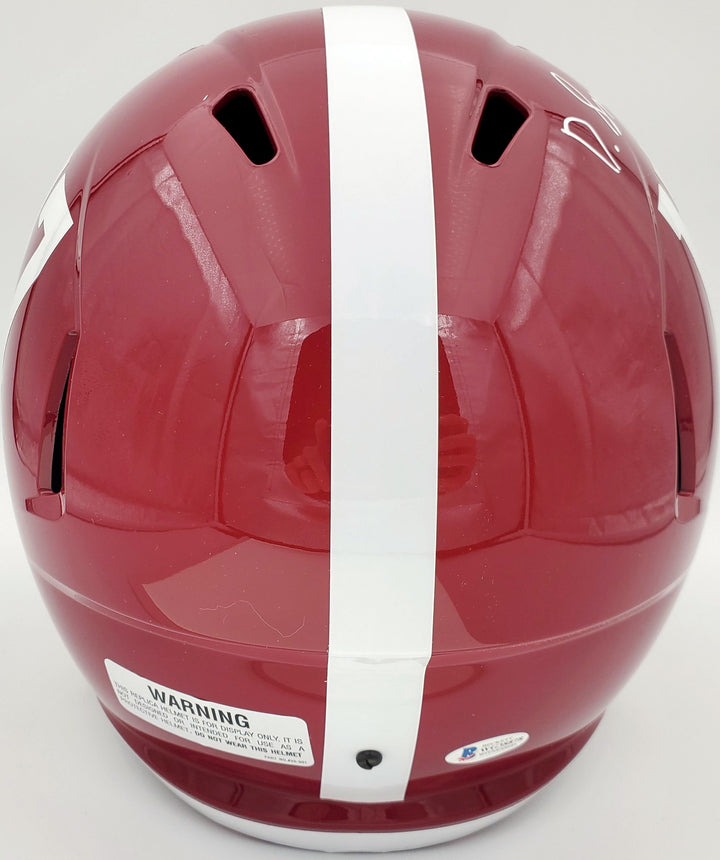 Devonta Smith Signed Alabama Crimson Tide Full Size Speed Replica Helmet Beckett