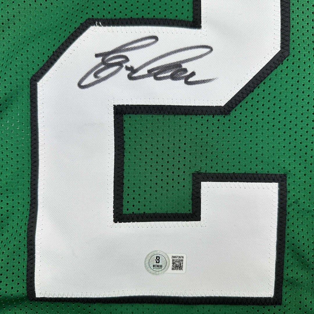 Autographed/Signed Eric Allen Philadelphia Kelly Green Jersey Beckett BAS COA