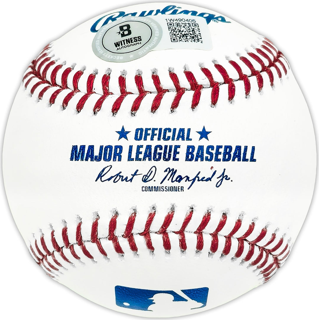 Luis Robert Jr. Signed MLB Baseball Chicago White Sox Beckett Witness