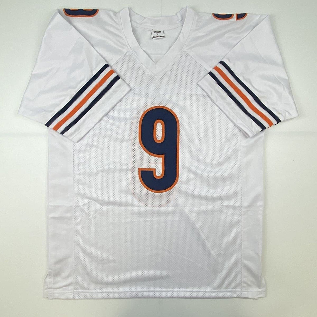 Autographed/Signed JIM MCMAHON Chicago White Football Jersey JSA COA Auto
