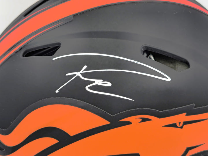 Russell Wilson Auto Broncos Eclipse Black Full Size Auth Speed Helmet Fanatics