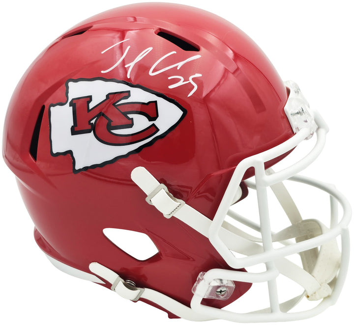 Jamaal Charles Signed Chiefs Red Full Size Speed Replica Helmet Beckett Witness