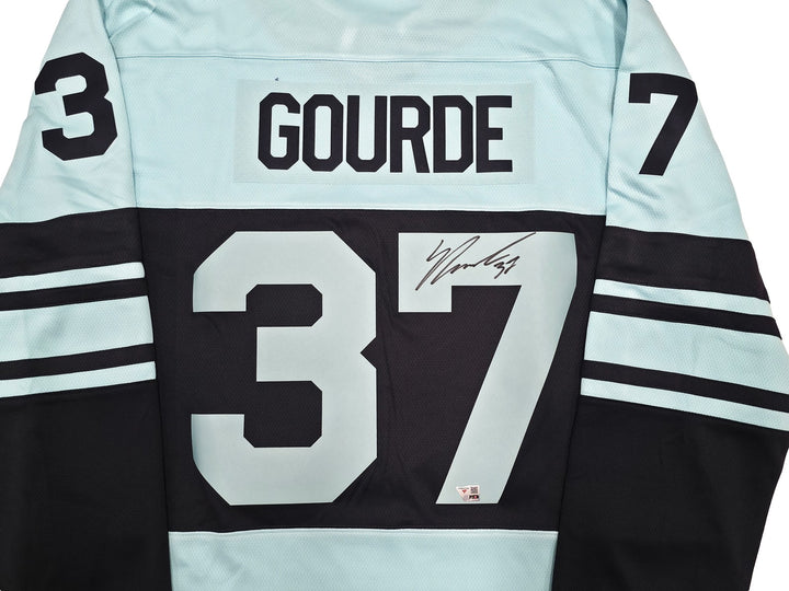 Kraken Yanni Gourde Auto Blue & Green Fanatics Reverse Retro Jersey Size XL