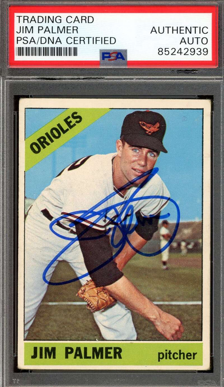 Jim Palmer PSA DNA Signed 1966 Topps Rookie Autographed