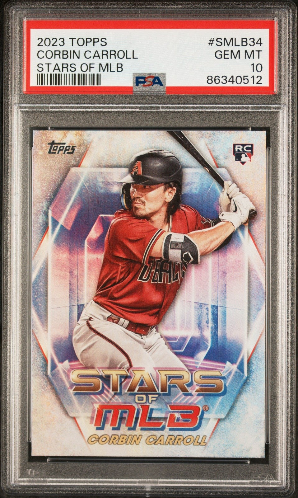 Graded 2023 Topps Corbin Carroll #SMLB34 Stars of MLB RC Card PSA 10
