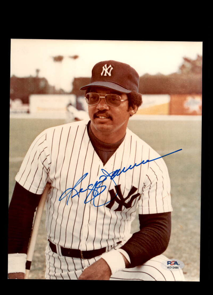 Reggie Jackson PSA DNA Signed 8x10 Photo Autograph Yankees