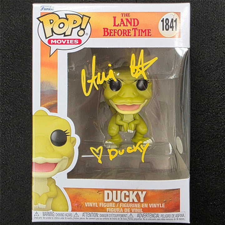 Aria Noelle Curzon signed "Ducky" Funko Pop 1841 Land Before Time autograph JSA