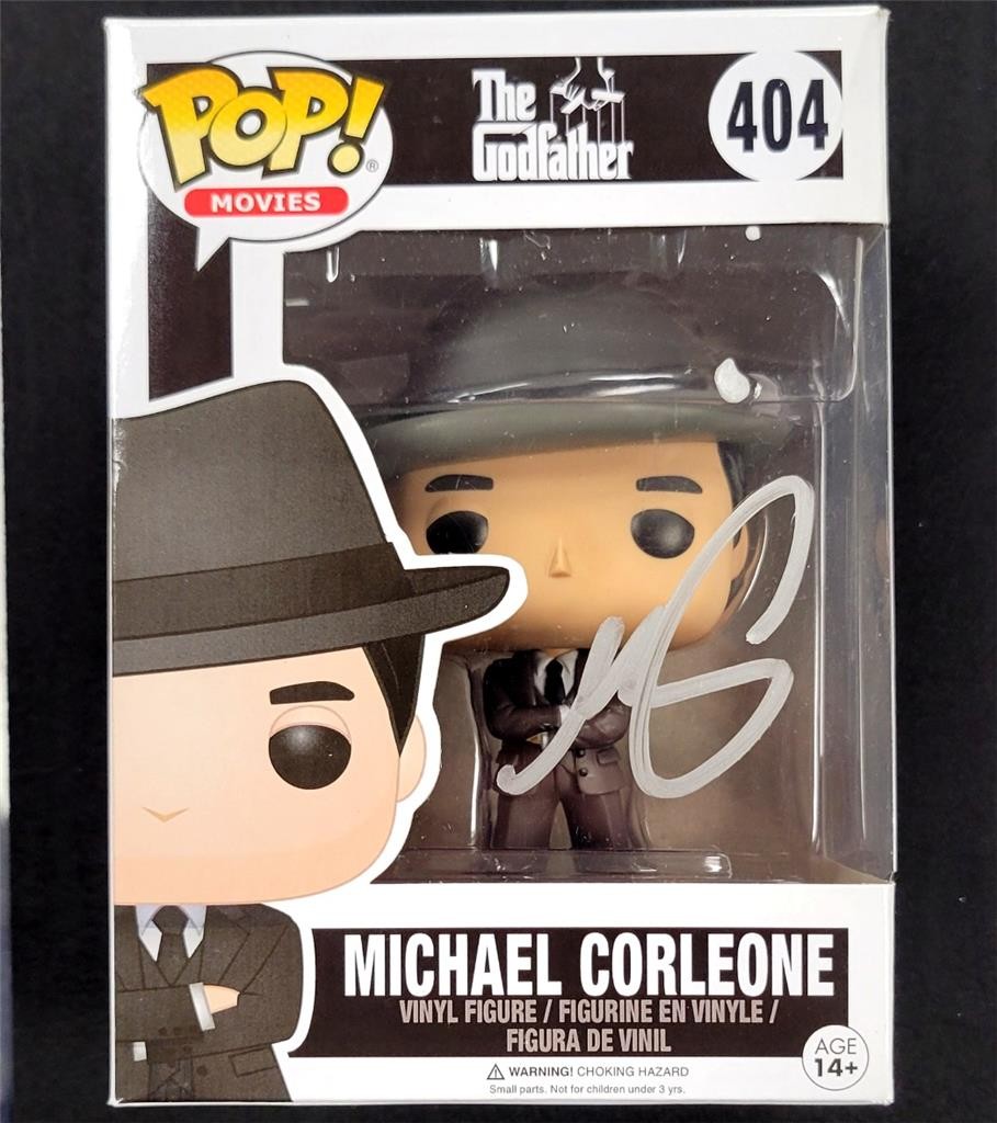 Al Pacino signed Godfather Michael Corleone Funko Pop 404 autograph Beckett BAS