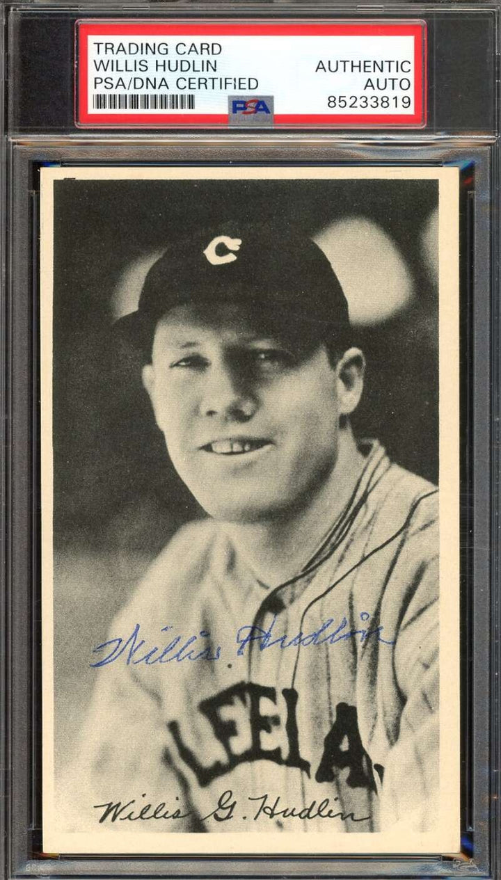 Willis Hudlin PSA DNA Signed 1936 Goudey R314 Wide Pen Autograph