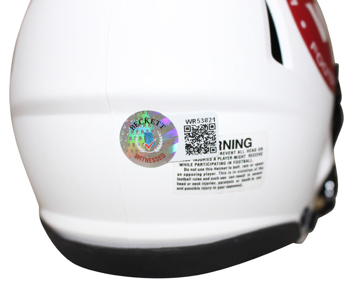 John Riggins Signed Washington Football Team Lunar Mini Helmet Beckett 35588