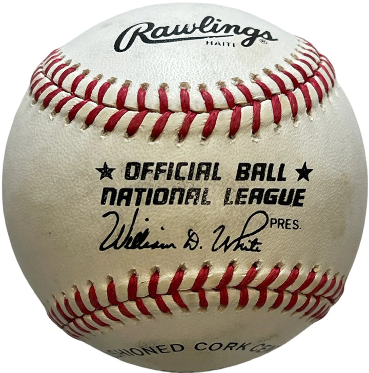 Eddie Mathews Autographed Official National Baseball