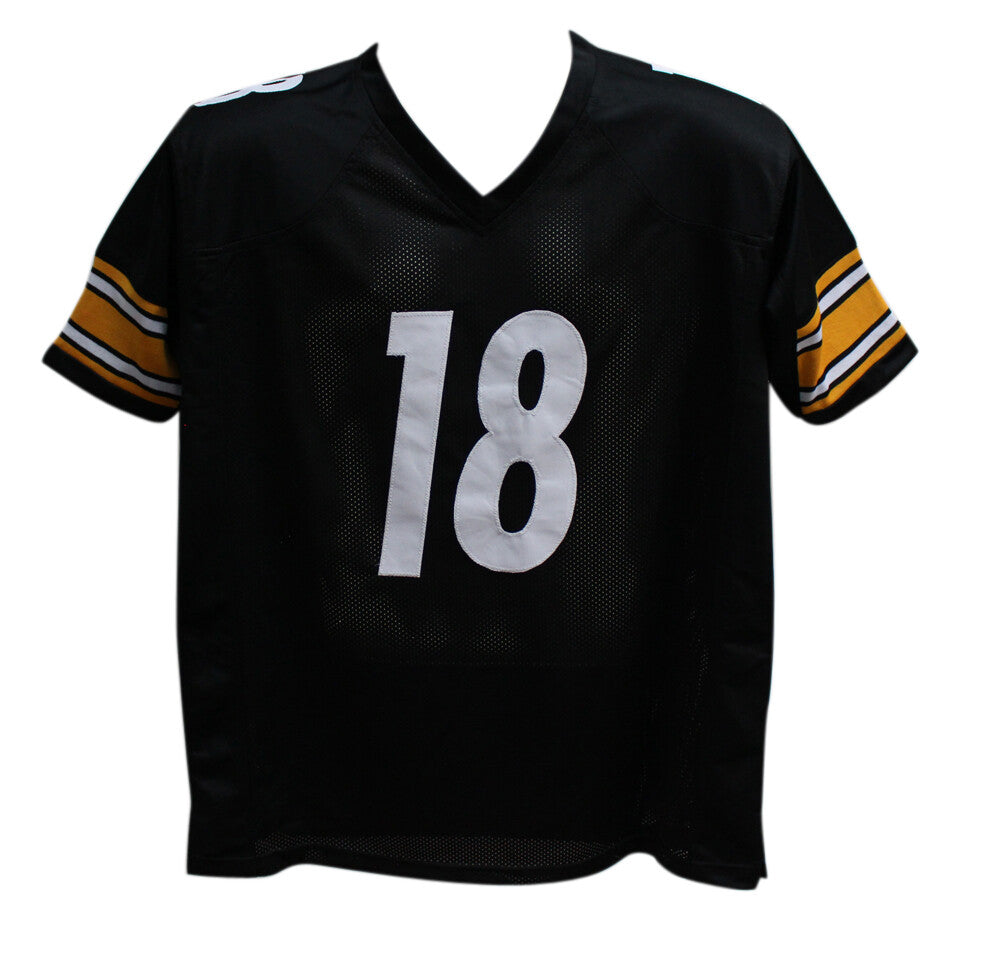 Diontae Johnson Autographed/Signed Pro Style Black XL Jersey Beckett 37097