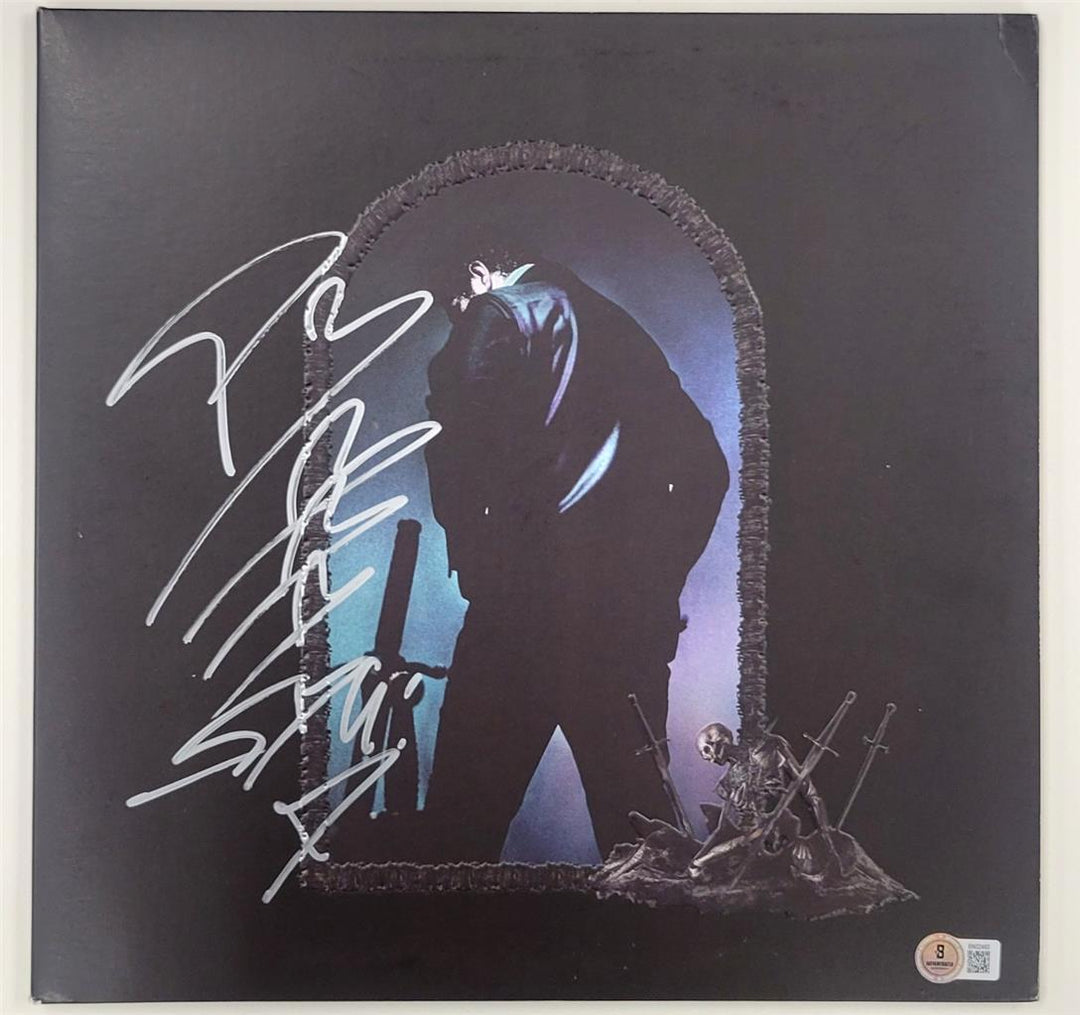 Post Malone signed "I 3 U!" Hollywood's Bleeding vinyl album cover auto BAS