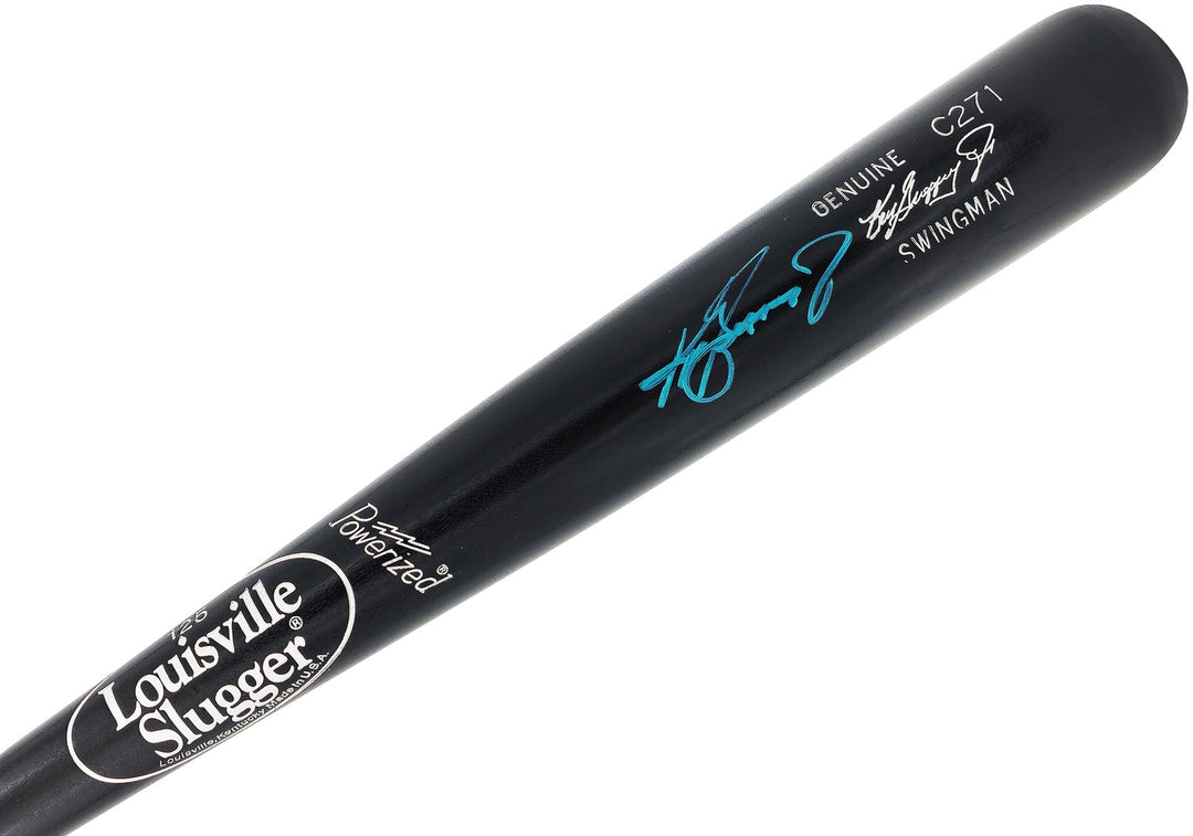 Ken Griffey Jr Auto Black L Slugger Player Model C271 Swingman Baseball Bat BAS