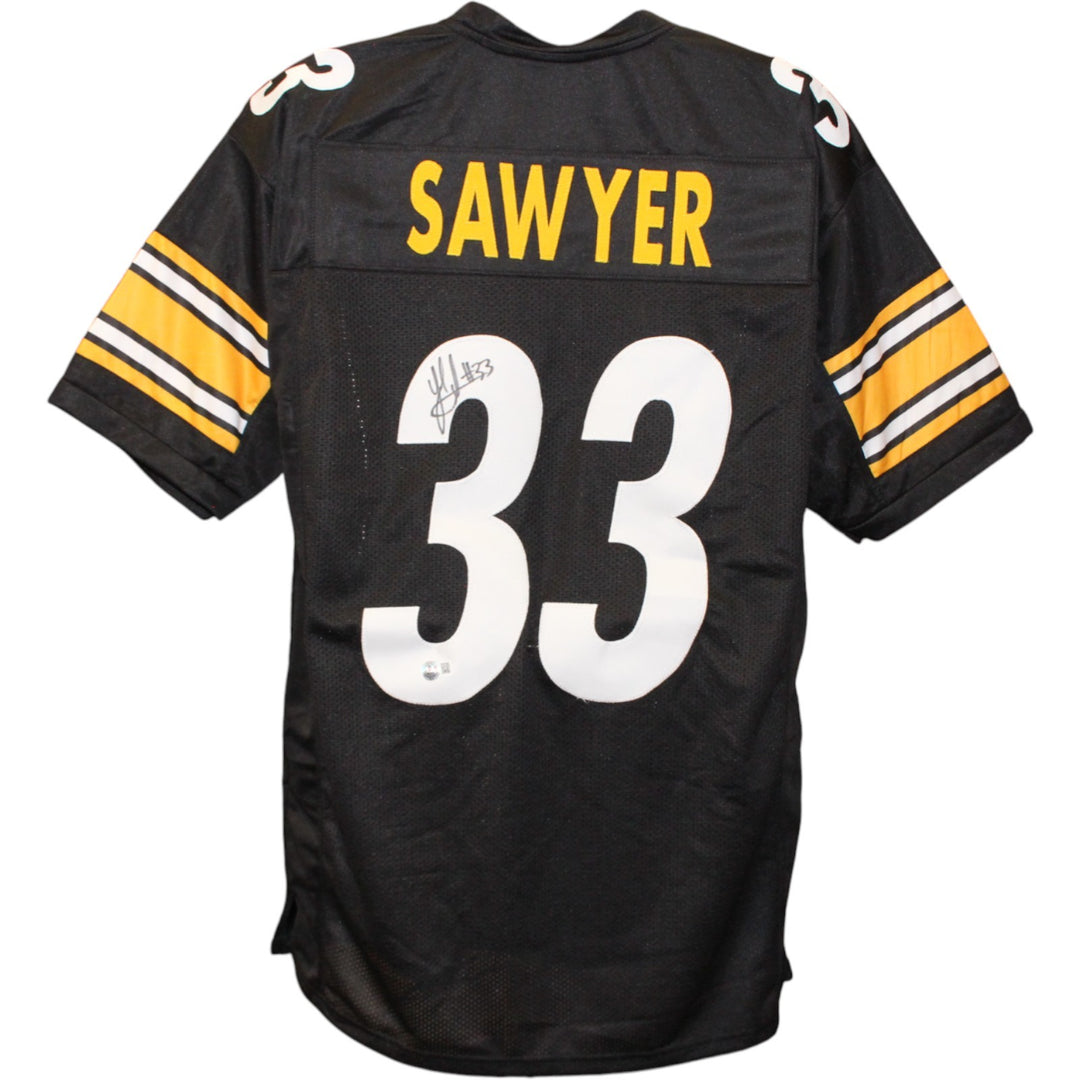 Jack Sawyer Autographed Pro Style Black Sz XL Jersey Beckett Witness 51628