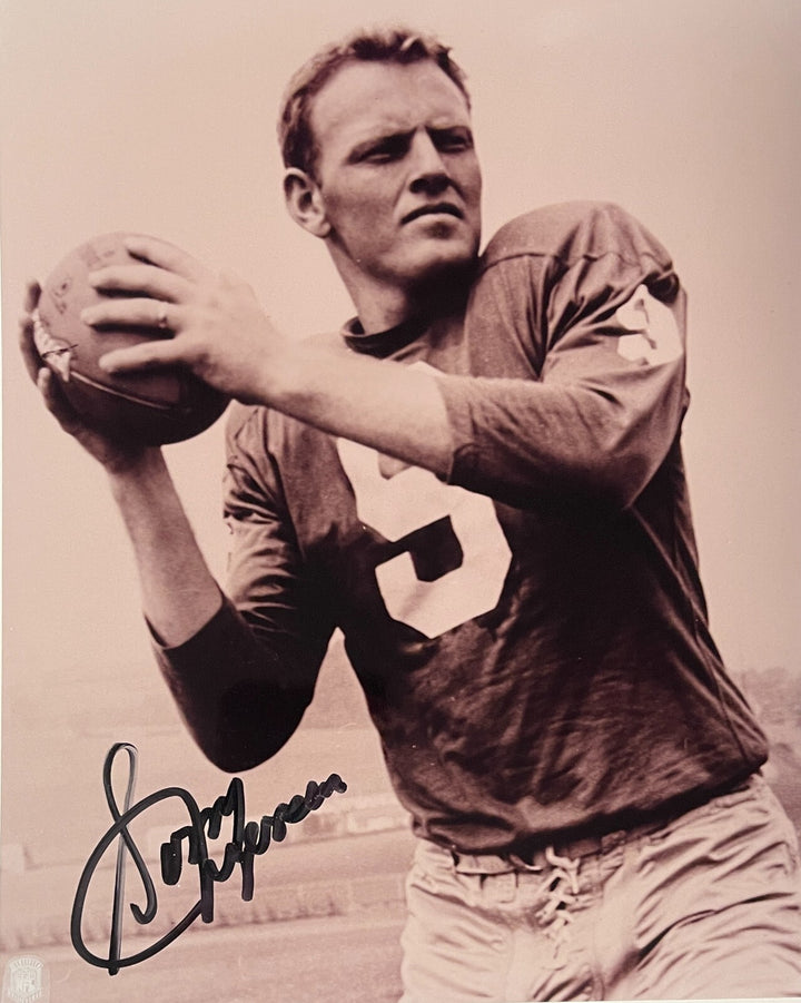 Sonny Jurgensen signed Washington Vintage NFL Licensed 8x10 Photo- COA & Ticket