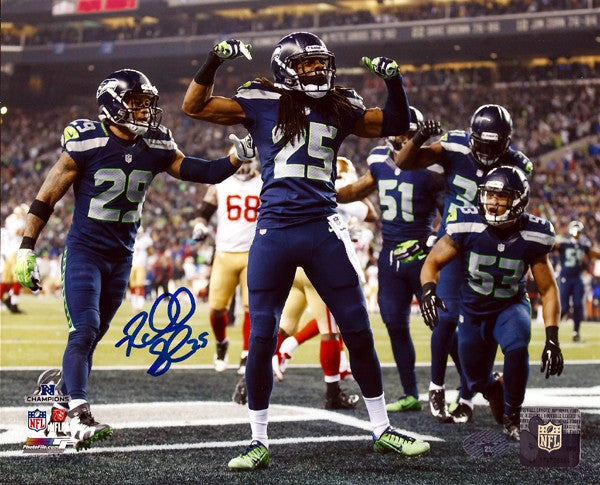 Richard Sherman Signed 8x10 Photo Seattle Seahawks RS Holo