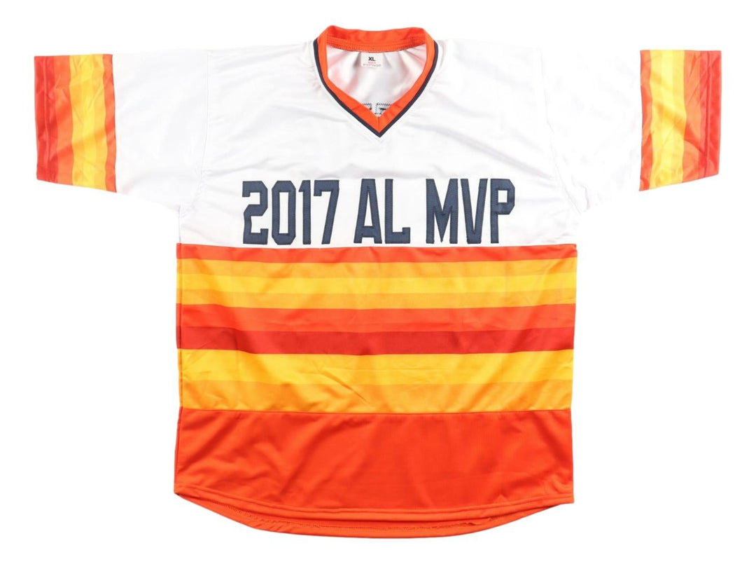 Jose Altuve Houston Signed Alternate White Baseball Jersey BAS