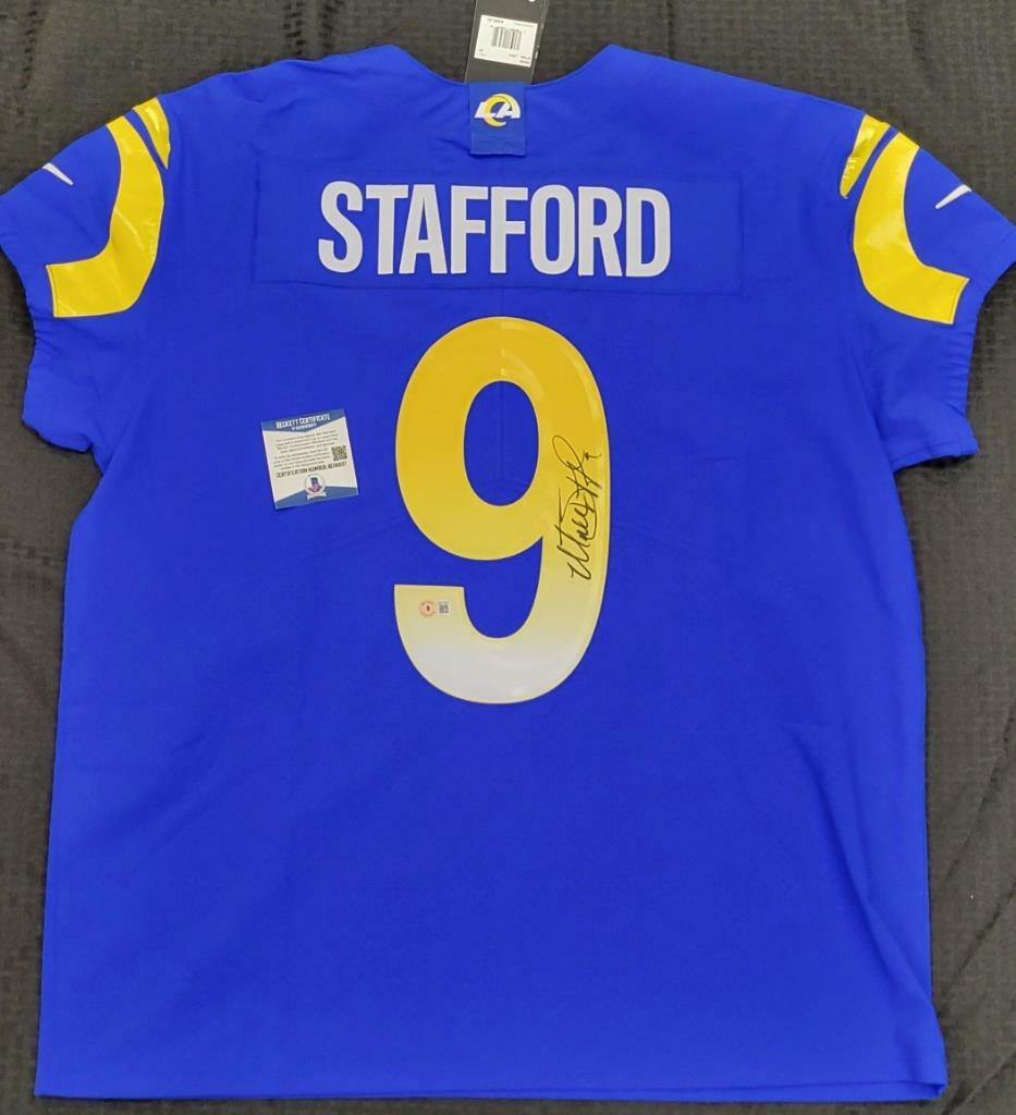 Matthew Stafford signed LA Rams Nike Vapor Elite On-Field Jersey BAS COA Beckett