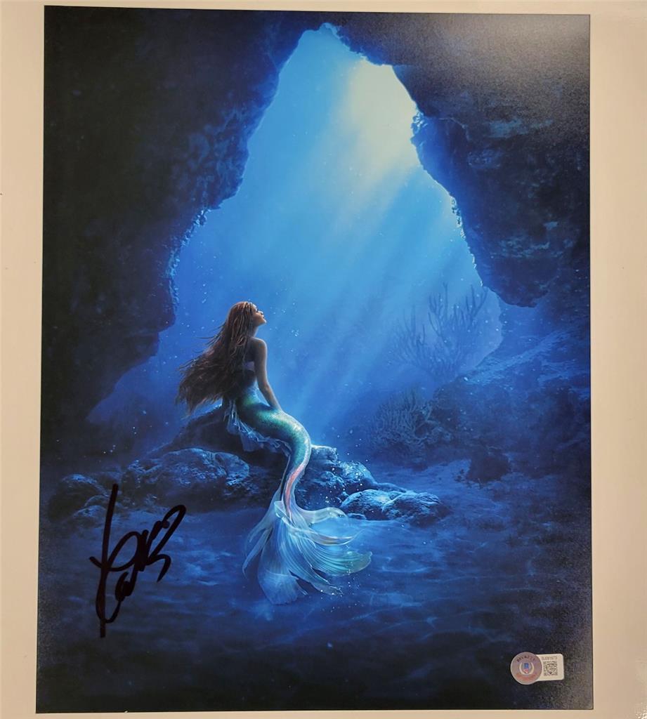 Halle Bailey signed The Little Mermaid 11x14 photo #1 autograph ~ Beckett BAS