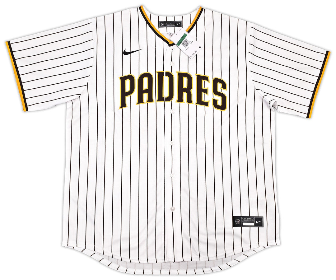 Padres Fernando Tatis Jr. Auto White Pinstripes Nike Jersey XL MLB Debut Beckett