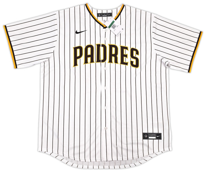 Padres Fernando Tatis Jr. Auto White Pinstripes Nike Jersey XL MLB Debut Beckett