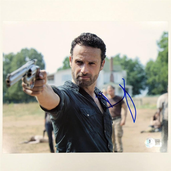 Andrew Lincoln signed Rick Grimes 8x10 photo Walking Dead autograph~ Beckett BAS