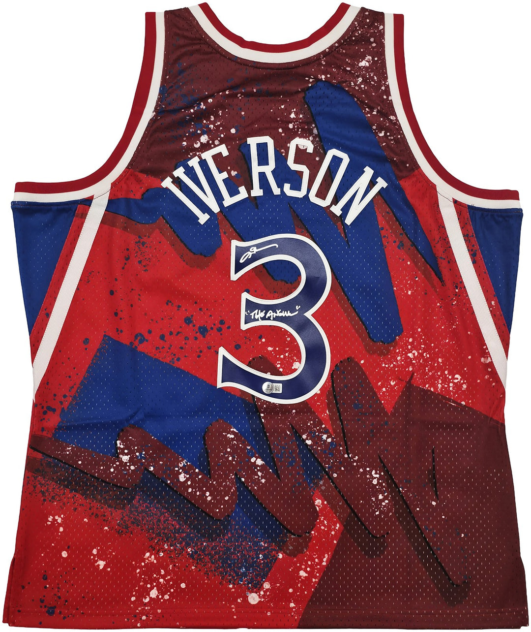 Allen Iverson Signed Mitchell & Ness 1996-97 Jersey "The Answer" Beckett 253250