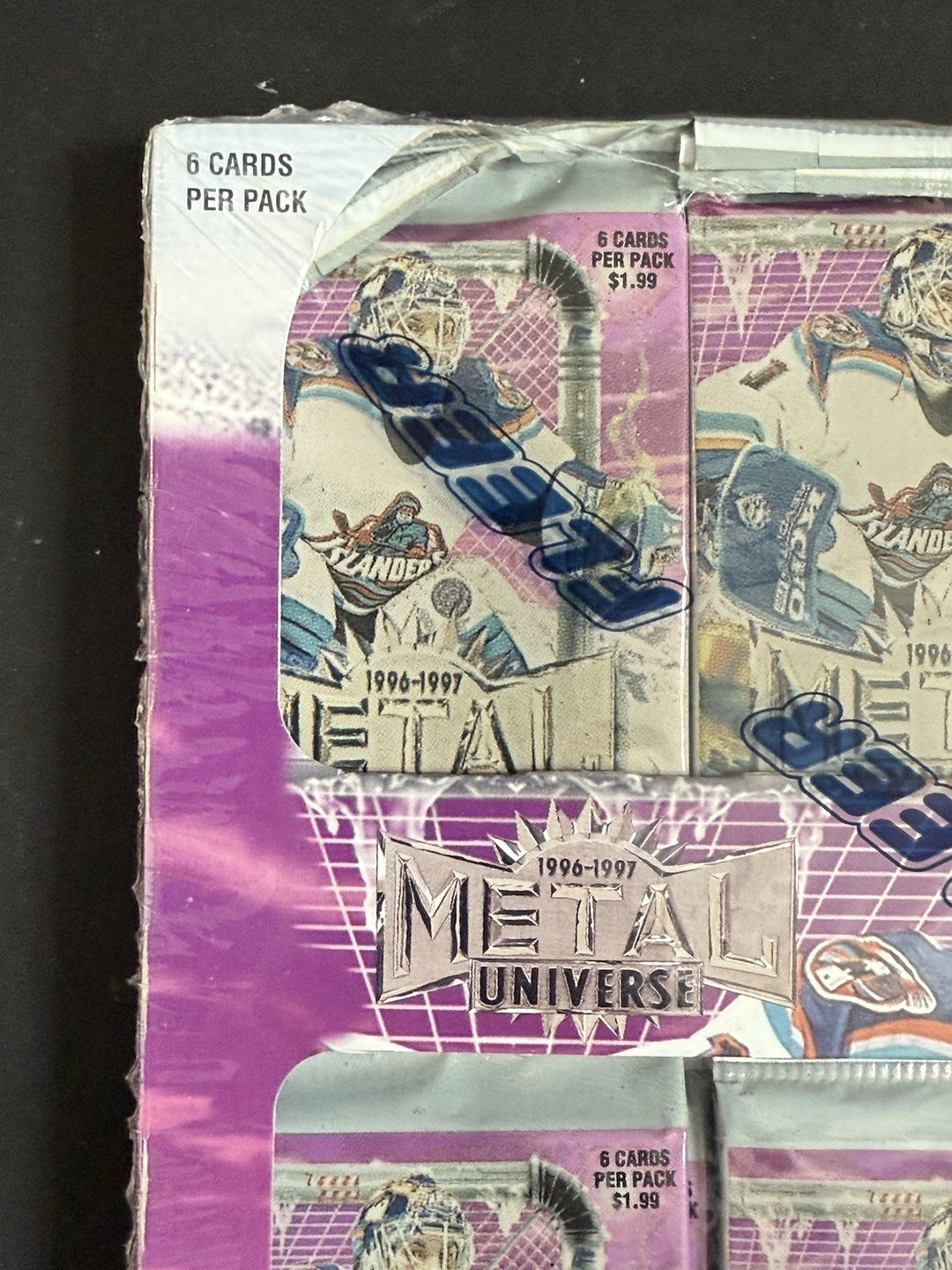 1996-97 Fleer Metal Universe Hockey Factory Sealed Retail Box 18 Packs Inserts