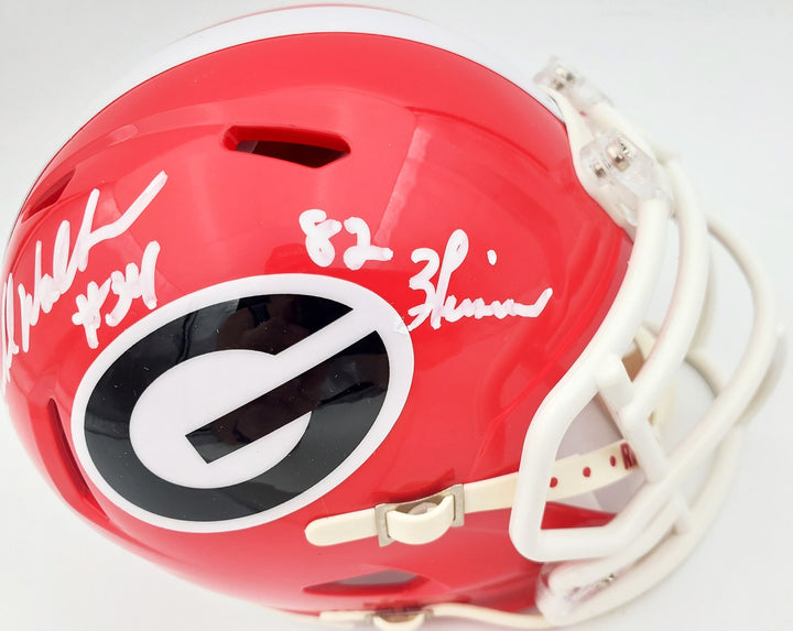 Herschel Walker Signed Georgia Bulldogs Speed Mini Helmet "Heisman 82" Beckett