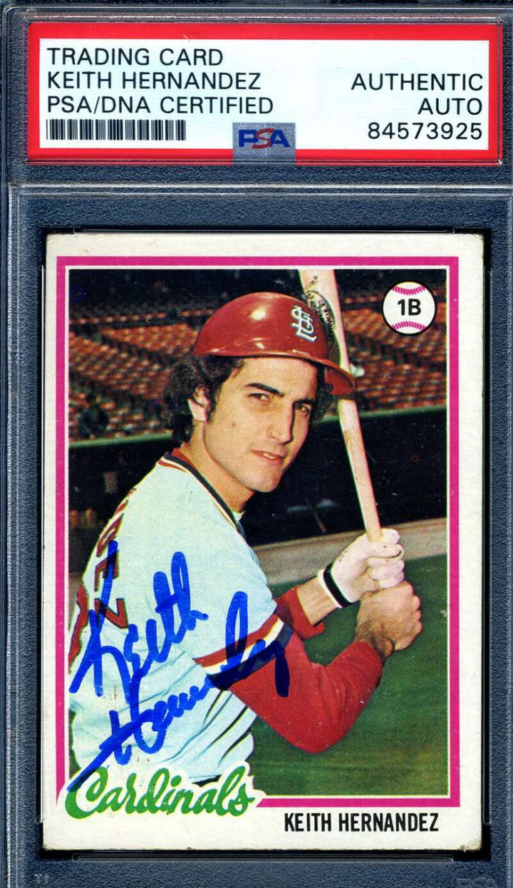 Keith Hernandez PSA DNA Cert Signed 1978 Topps Autographed